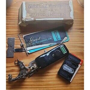 Greist Products Rotary Buttonholer - Complete Set w/ Box